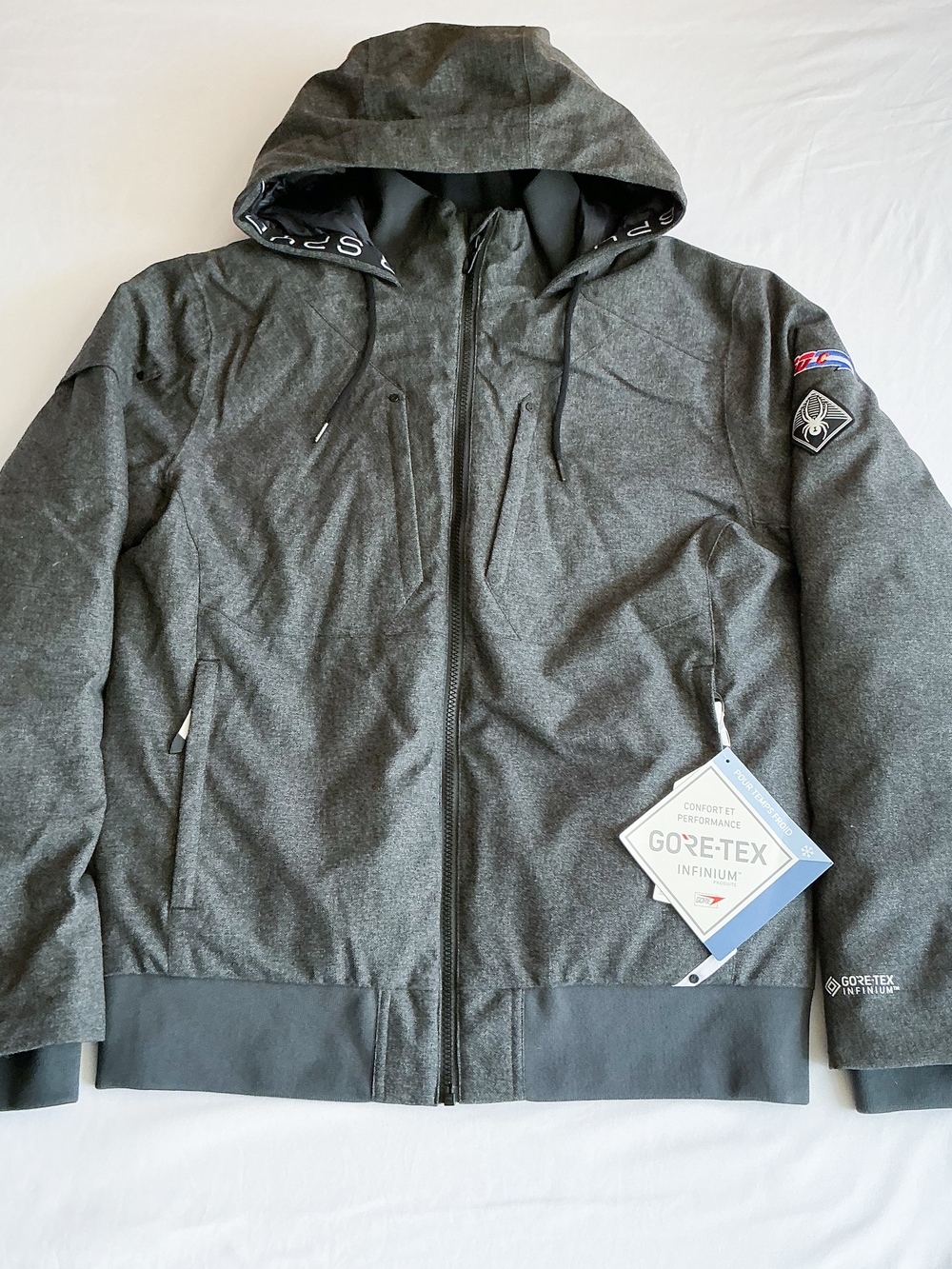 Spyder Jacket Black Soho GoreTex Infinium Duck Down Primaloft Ski Snow Men Sz Md